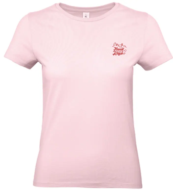 Kerwe Weinheim 2025 T-Shirt Damen, Druckfarbe Rot